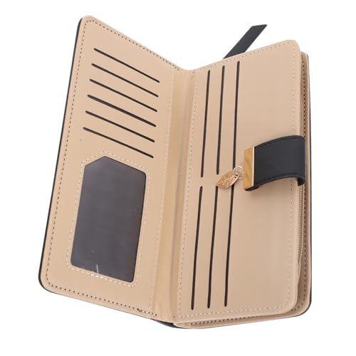 FOMIYES Langes Damen Portemonnaie aus hochwertigem Material mit Reißverschluss Modische Clutch Geldbörse für Karten und Bargeld Schlankes Design Leicht und Praktisch für Alltag und von FOMIYES