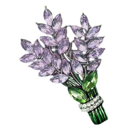 FOMIYES Lavendel Blumenbrosche aus Hochwertiger Legierung Vintage Schmuck für Damen Eleganter Schal und Anzug Reverspin Vielseitige Kleidung Deko für Partys und Besondere Anlässe von FOMIYES