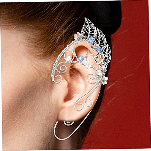 FOMIYES Leaf Ohrclips für Damen nicht Piercings Elf Ohrschmuck Handgefertigte Design Ohrmanschetten Eleganter Ohrring für Halloween Cosplay Weihnachten Hochzeit Party von FOMIYES