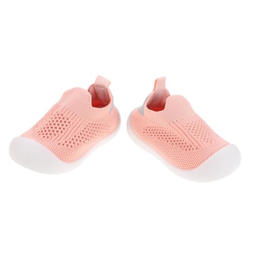 FOMIYES Leichte Atmungsaktive Mädchen Weiche rutschfeste Mesh-Sneaker mit Stoßgeschützter Sohle Verstellbar als Erste Lauflernschuhe für Aktive Kleinkinder im Frühling und Sommer von FOMIYES