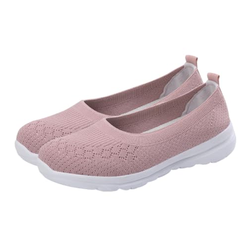 FOMIYES Leichte Atmungsaktive Mesh Slipper Damen Komfortable Schuhe rutschfeste Bequeme Sportschuhe für Alltag Spaziergänge Freizeit Geeignet für Mutter Ältere Damen von FOMIYES