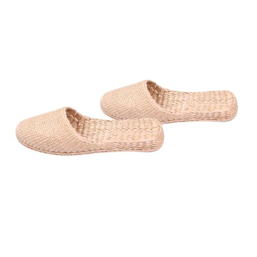 FOMIYES Leichte Atmungsaktive Sommer Strandsandalen Gestrickte Hausschuhe Modische Langlebige und Bequeme Slipper für Damen Sommerschuhe für Alltag von FOMIYES