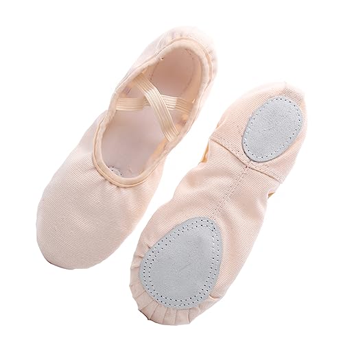 FOMIYES Leichte Ballettschuhe mit Elastischem rutschfeste Tanzschläppchen für Damen und Mädchen Weiche Yogaschuhe mit Flexiblem Sohlenmaterial Geeignet für Ballett Modern Dance Jazz und von FOMIYES