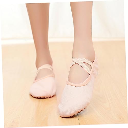 FOMIYES Leichte Elastische Ballettschuhe Schnürsenkel Weiche rutschfeste Sohle Flexible Yogaschuhe für Erwachsene für und von FOMIYES