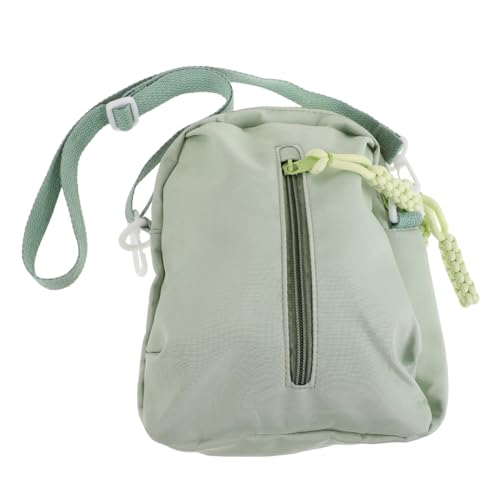 FOMIYES Leichte Faltbare Transparente Umhängetasche Vielseitig als Schultertasche Geldbörse und Konzertrucksack Mittelgroß Modisch für Alltag Reisen und Events Grün von FOMIYES