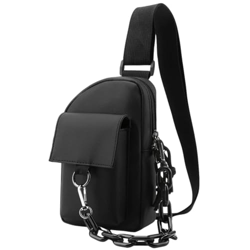 FOMIYES Leichte Herren Schultertasche Umhängetasche Multifunktionale Brusttasche Outdoor Sling Bag Robust und Atmungsaktiv für Alltag und Sport von FOMIYES