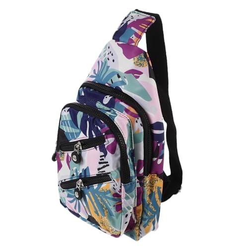 FOMIYES Leichte Nylon Sling Umhängetasche Damen Crossbody Brusttasche für Outdoor Reisen Freizeit Verstellbar Vielseitig Nutzbar als Single Shoulder Bag mit Großem Stauraum von FOMIYES