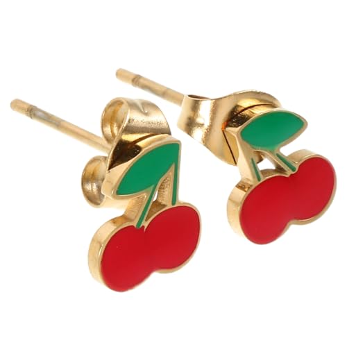 FOMIYES Leichte Ohrstecker Titanstahl Komfortabel und Langlebig Niedliches Frucht Design für Damen und Mädchen für Sommer Geburtstag und Alltag Modischer Schmuck von FOMIYES