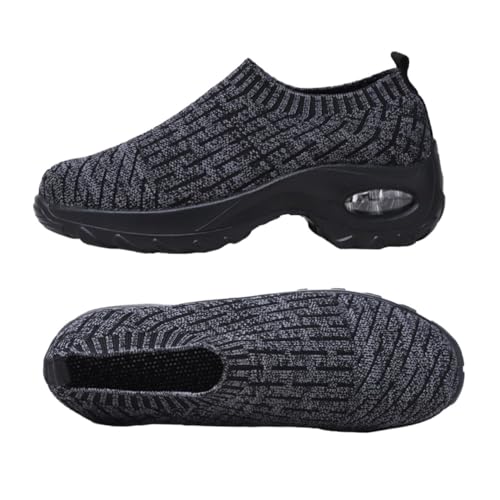 FOMIYES Leichte Strapazierfähige Damen Sneaker mit Atmungsaktivem Maschengewebe Rutschfester Sohle und Weicher Dämpfung Casual Sportschuhe für Frühling und Herbst Komfortable von FOMIYES