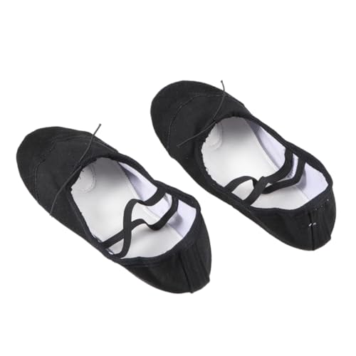 FOMIYES Leichte rutschfeste Ballettschuhe mit Elastischem Band Flexible Canvas Tanzschläppchen für Mädchen Jungen und Erwachsene für Yoga Ballett und Modernen Tanz von FOMIYES