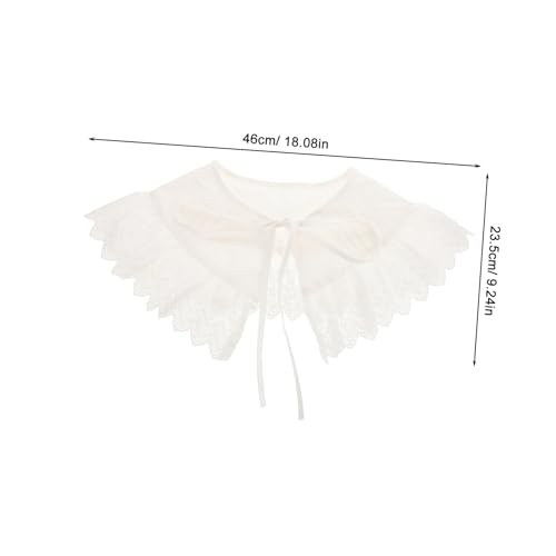 FOMIYES Leichter Abnehmbarer Damen Fake Kragen mit Modischem Hohlem Strickdesign Atmungsaktiv und Vielseitiges Mode Accessoire für Alltag Partys und Outfits von FOMIYES