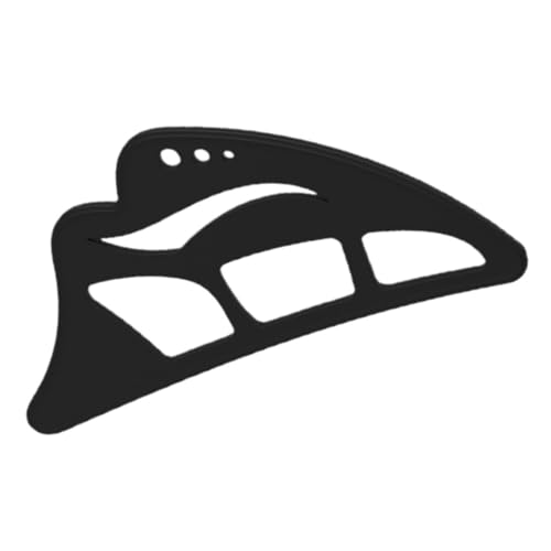 FOMIYES Lidschattenvorlage Lidschatten -musterkarte Tool Kleiner Lidschattenpinsel Make -up -tools Augen-make-up-schablone Augenbrauenschablone Eyeliner-schablone Black Kieselgel von FOMIYES