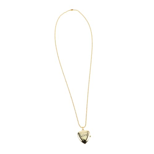 FOMIYES Liebe Halskette hängende Uhr Charms anhänger Medaillon-Halskette für Damen Herz Halskette Herren-Taschenuhr-Halskette Uhrenkette für ältere Menschen Taschenuhren Legierung Golden von FOMIYES