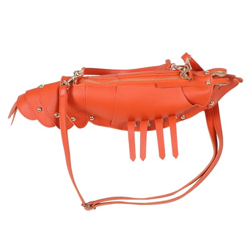 FOMIYES Lobster Shaped Crossbody Bag Damen Saddle Bag Umhängetasche Verstellbar Leicht Alltag Reisen Modisch Animal Design Schultertasche FOMIYES Lobster Shaped Crossbody Bag Damen Saddle Bag Umhängetasche Verstellbar Leicht Alltag Reisen Modisch Animal Design Schultertasche von FOMIYES