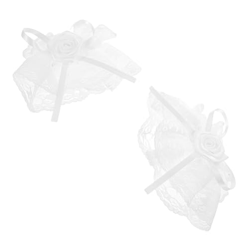 FOMIYES Lolita-Ärmel Handgelenkmanschetten für Frauen ansteckbare Ärmel für Kleid Clown-Manschetten Armband Spitze Brauthülsen Fingerlose Spitzenhandschuhe für Damen Nylon Weiß FOMIYES Lolita-Ärmel Handgelenkmanschetten für Frauen ansteckbare Ärmel für Kleid Clown-Manschetten Armband Spitze Brauthülsen Fingerlose Spitzenhandschuhe für Damen Nylon Weiß von FOMIYES