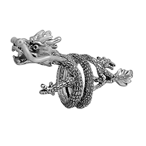 FOMIYES Luminous Drachenring für Männer Silberschmuck mit Schickem Design als zu Weihnachten oder Geburtstagsfeiern Einzigartiger Gothic Punk Stil von FOMIYES