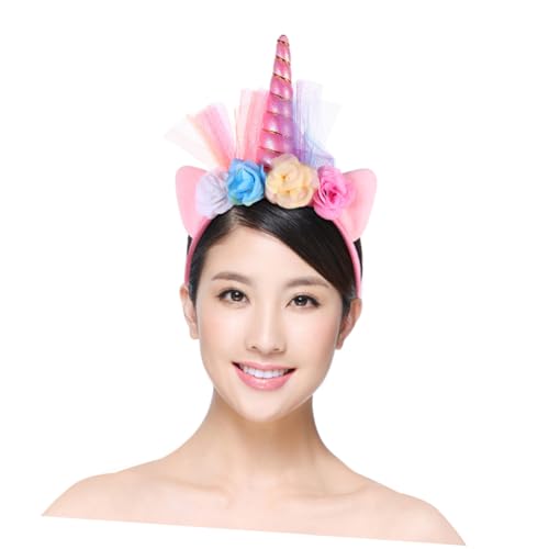 FOMIYES Leuchtendes Einhorn Stirnband Für Junge Mädchen Performance-requisite Aus Stunden Licht Attraktiver Kopfschmuck Für Partys von FOMIYES