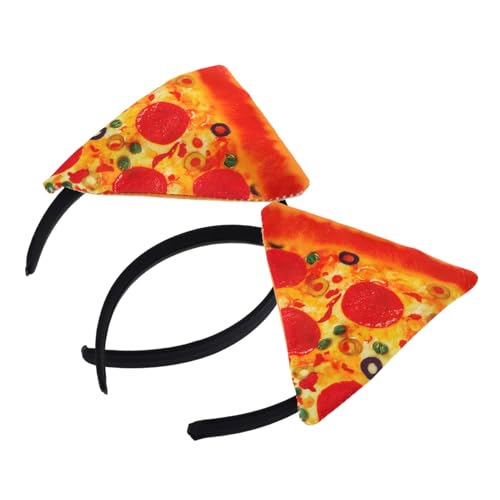 FOMIYES 2 Stück Pizza Stirnband Cosplay Haarschmuck Für Auftritte Party Kostüm Zubehör Lustiges Kopfschmuck Angenehm Zu Tragen Vielseitig Einsetzbar von FOMIYES