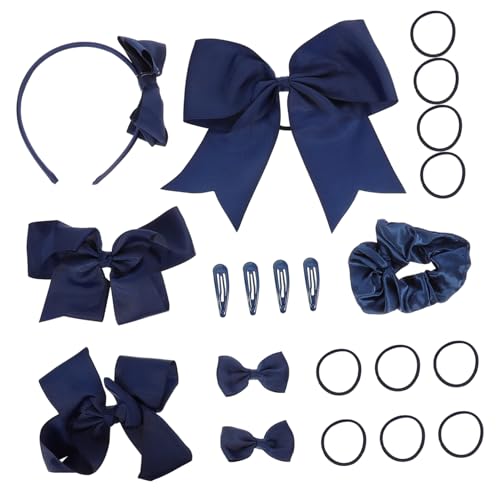 FOMIYES Mädchen Haarspangen Set mit Haarschleifen Elastische Haargummis Haarklammern Vielseitiges Haarschmuck Zubehör für Alltag Party Geburtstag und von FOMIYES