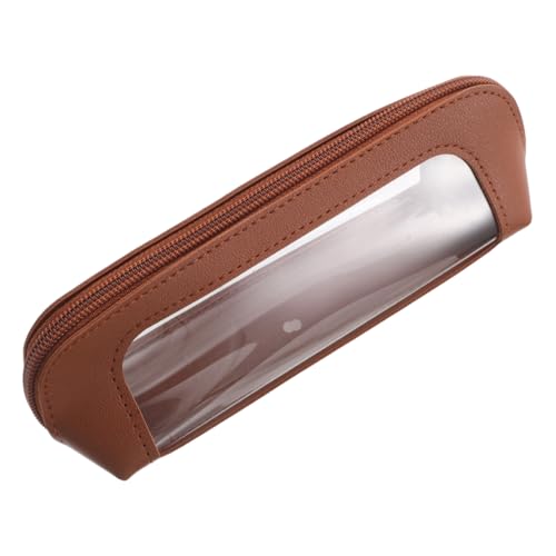 FOMIYES Make-up-Pinsel-etui Transparent Kompakt mit Glattem Reißverschluss Tragbare Aufbewahrungstasche für Reise und Alltag Make-up-pinselhalter Organizer für Kosmetiktools von FOMIYES
