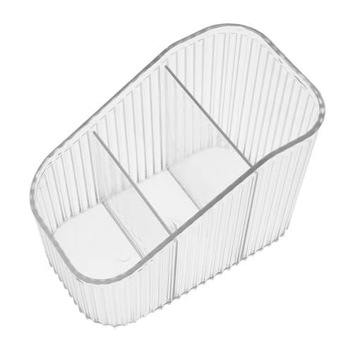 FOMIYES Acryl-kosmetikbox Mit Fächern Organizer Für Pinsel Und Wimpern Transparentes Aufbewahrungsbehälter Für Schminktisch von FOMIYES