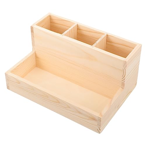 FOMIYES Make-up-pinselhalter Nagel Schreibtisch Kleiner Make-up-organizer Desktop-make-up-organizer Schminktisch Organisatoren Utensil Make -up -organisator Lagerung Und Bürstenhalter Holz von FOMIYES