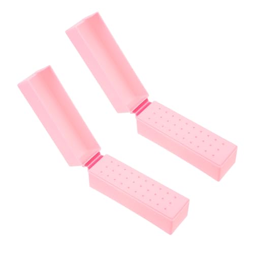 FOMIYES Maniküre-bohrer-aufbewahrungsbox Mit 30 Steckplätzen Nagelpolierbox Nagelbohrer-organizer Nagelschleifhalter von FOMIYES