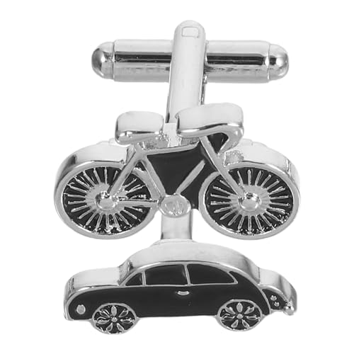 FOMIYES Manschettenknöpfe für Herren Auto Fahrraddesign Kreative Legierung Tropföl-details Vielseitig Business Hochzeit Hemd Accessoires Individuell von FOMIYES