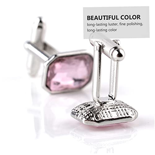 FOMIYES Manschettenknöpfe mit Strassbesatz Alloy Cufflinks für Damen und Herren Robuste Hemdknöpfe Stilvolle Schmuckakzente für Business und Festtage von FOMIYES