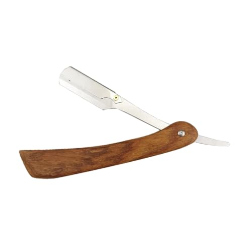 FOMIYES Manuelles Rasiermesser aus Metall Vintage Barber Rasierer Klingen Sicher für Bart Koteletten und Haare Tragbar für Zuhause und Unterwegs Geeignet für Friseure und Salons von FOMIYES