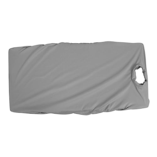 FOMIYES Massagebettbezug Waschbar mit Kopfloch Atmungsaktives Spannbettlaken aus Baumwoll Strick Strapazierfähiger Spa Überzug für Massageliegen Salon und Heimgebrauch von FOMIYES