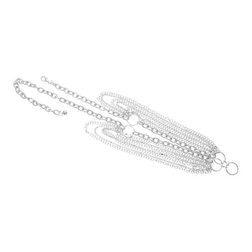 FOMIYES Mehrlagige Taillenkette mit Funkelnden Strasssteinen Verstellbarer Damen Gürtel aus Stabilem Zinklegierung Modische Körperkette für Partys Hochzeiten und Festliche Anlässe von FOMIYES