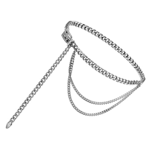 FOMIYES Kettengürtel Für Damen Mit Herzanhänger Dekorativer Taillengürtel Aus Metall Verstellbarer Modischer Gürtel Für Kleider Und Röcke von FOMIYES