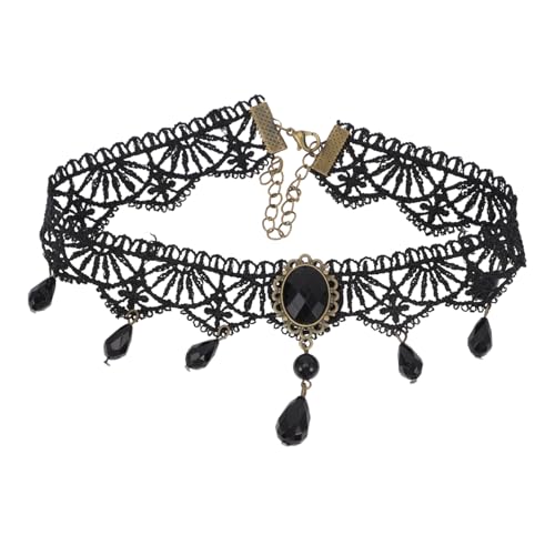 FOMIYES Spitzenhalsband Gothic Choker Halskette Damen Halsschmuck Mit Spitzen-design Für Cosplay Und Alltag von FOMIYES