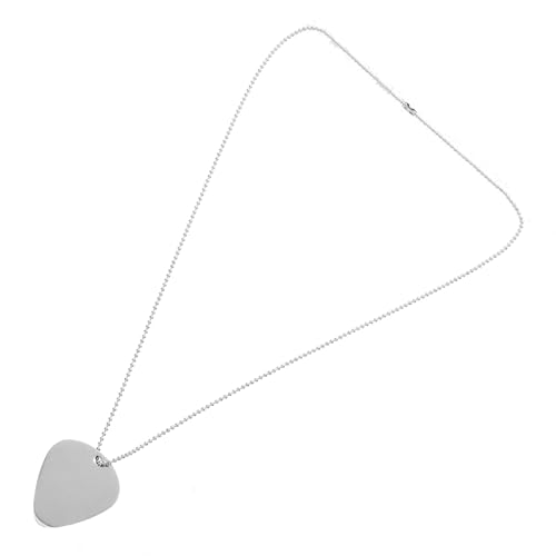 FOMIYES Metall Gitarren plektrum Anhänger Halskette Langlebig Modisch Leicht für Musiker Unisex Robust Geeignet von FOMIYES