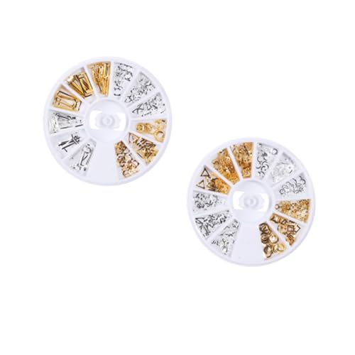 FOMIYES Metall Nagelniete Geometrische Form Diy Fingernagel Patch Maniküre Zubehör Kreative Niete Für Zuhause Und Salongebrauch von FOMIYES