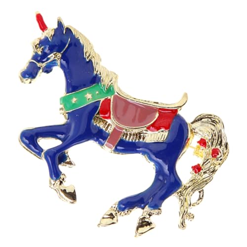 FOMIYES Metall Pferde Brosche Tropfen Emaille Anstecknadel für Kleidung Hut Schal und Anzug Modisches Accessoire für Damen und Herren Langlebig und Vielseitig Einsetzbar von FOMIYES