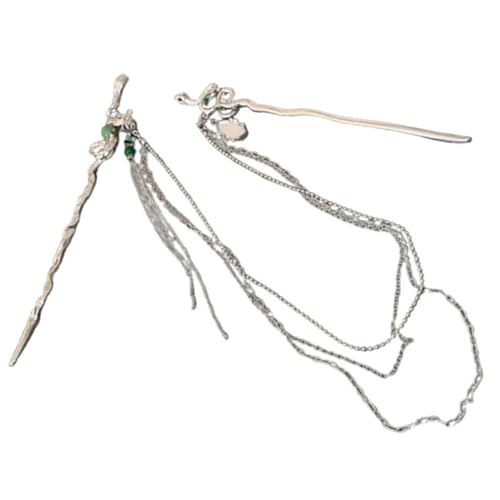 FOMIYES Metall Schlange Haar Stick Mit Baumeln Kette Für Frauen Haarnadel Haar Styling Werkzeug Für Alltag Hochzeit Party Und Mehr von FOMIYES
