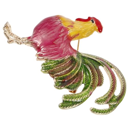 FOMIYES Metallbrosche Hahn Anstecknadel Langlebig Rostfrei Kleidung Deko Pin für Damen Rucksack Schal Hut Schmuck Accessoire von FOMIYES