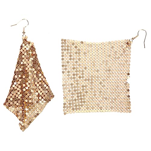 FOMIYES Metallic Quaste Ohrringe für Teenager Mädchen Leichte Lange Dangle Ohrringe aus Hochwertiger Modische Geometrische Ohrhänger für Alltag Party und Fest Goldfarben von FOMIYES