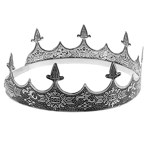 FOMIYES Krone Für Männer Vintage Kopfschmuck Dekorative Party-krone Metall Herrenkrone Mit Hoher Härte Für Bühne Hochzeit Und Festival von FOMIYES