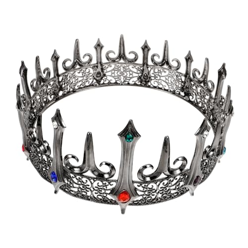 FOMIYES Metallkrone Für Männer Mittelalterliche Kronen Königliche Krone Gotischer Kronenkopfschmuck Kronenstütze Cosplay-krone Kronen Für Männer Krone Für Erwachsene Männer Zinklegierung FOMIYES Metallkrone Für Männer Mittelalterliche Kronen Königliche Krone Gotischer Kronenkopfschmuck Kronenstütze Cosplay-krone Kronen Für Männer Krone Für Erwachsene Männer Zinklegierung von FOMIYES