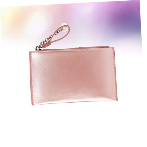 FOMIYES Mini Damen Portemonnaie Perlmutt Tragbare Münzbörse Kleine Leichte Geldbörse mit Reißverschluss für Karten und Bargeld Modisch und Robust für Alltag und von FOMIYES