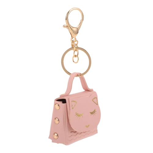 FOMIYES Mini Geldbörse Katzenmotiv Schlüsselanhänger Süßer Kleiner Geldbeutel für Mädchen Multifunktionaler Münzbeutel und Anhänger Robustes Cartoon Design für Katzenliebhaber von FOMIYES