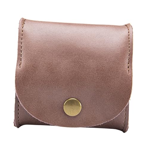 FOMIYES Mini Geldbörse für Damen Herren PU Kleingeldbörse Praktische Reisetasche für Kopfhörer Langlebig Tragbar für Persönliche Gegenstände Kaffeefarben Multifunktional Leicht Sicher von FOMIYES