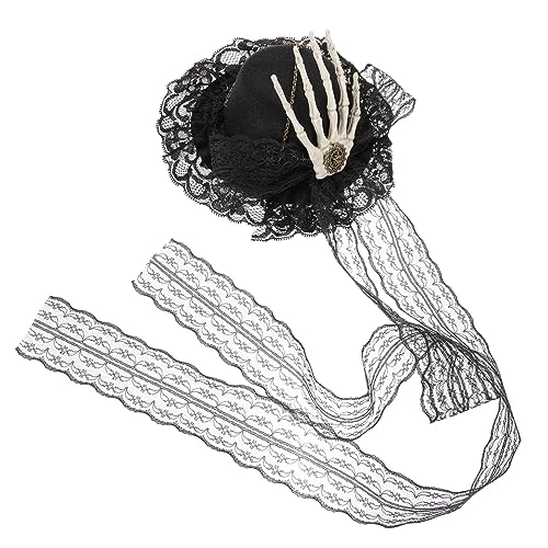 FOMIYES Haarspange Zylinder Gotische Kopfbedeckung Gothic-lolita-kopfschmuck Mini-hut-haarspange Zylinder-haarspange Halloween-haarspangen Kappen Fräulein Steampunk Ausrüstung Plastik von FOMIYES