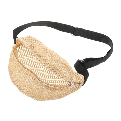 FOMIYES Gewebte Hüfttasche Für Damen Kleine Umhängetasche Reise-geldbörse Brusttasche Sommer-Handtasche Praktisch Für Outdoor-aktivitäten Und Einkaufen von FOMIYES