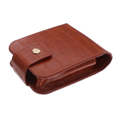 FOMIYES Mini Lippenstift Aufbewahrungsbox mit Spiegel PU Reiseetui Tragbare Lippenstifthalter Kosmetiktasche Organizer für Handtasche und Makeup Unterwegs von FOMIYES