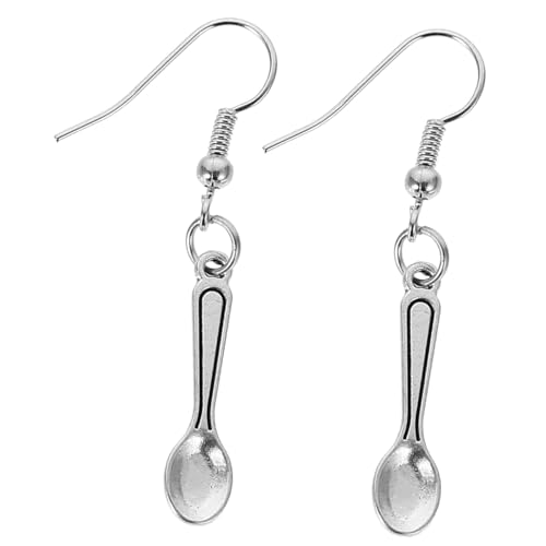 FOMIYES Mini Löffel Ohrringe Damen Ohrhänger Retro Stil Leichtes Legierungsmaterial Party Ohrpendants für Frauen und Teens von FOMIYES