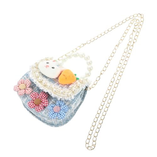 FOMIYES Mini Mädchen Crossbody Tasche aus Baumwoll leinen mit Niedlichem Blumenmotiv Modische Schultertasche Jährige Tragbare Umhängetasche für Alltag und Geschenk von FOMIYES